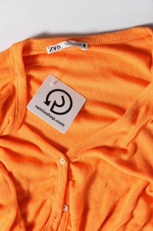 Damen Strickjacke Zara, Größe M, Farbe Orange, Preis 8,99 €