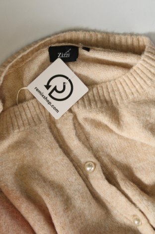 Damen Strickjacke Zizzi, Größe L, Farbe Beige, Preis € 18,99