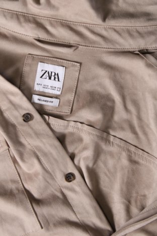 Дамска риза Zara, Размер S, Цвят Бежов, Цена 13,99 лв.