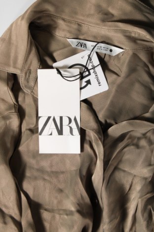 Дамска риза Zara, Размер XS, Цвят Зелен, Цена 31,49 лв.