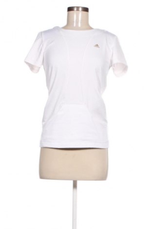 Γυναικείο t-shirt Adidas, Μέγεθος S, Χρώμα Λευκό, Τιμή 7,49 €