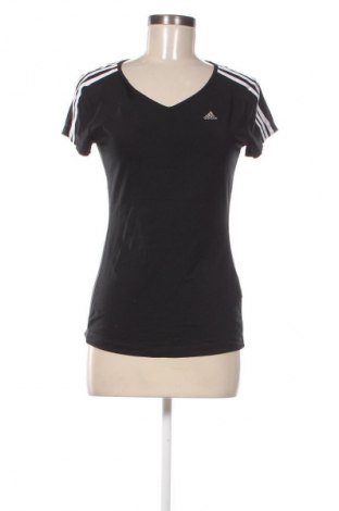 Damen T-Shirt Adidas, Größe S, Farbe Schwarz, Preis 17,49 €