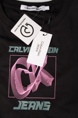 Γυναικείο t-shirt Calvin Klein Jeans, Μέγεθος L, Χρώμα Μαύρο, Τιμή 50,99 €