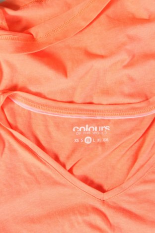 Damen T-Shirt Colours Of The World, Größe M, Farbe Orange, Preis € 4,99