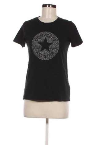 Γυναικείο t-shirt Converse, Μέγεθος S, Χρώμα Μαύρο, Τιμή 13,81 €