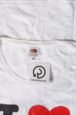 Γυναικείο t-shirt Fruit Of The Loom, Μέγεθος XL, Χρώμα Λευκό, Τιμή 5,99 €