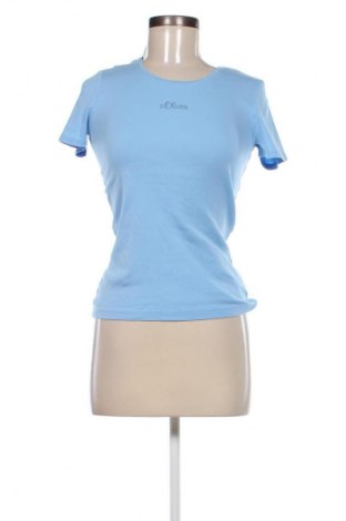 Γυναικείο t-shirt S.Oliver, Μέγεθος S, Χρώμα Μπλέ, Τιμή 5,99 €