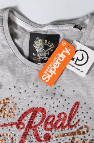 Дамска тениска Superdry, Размер L, Цвят Сив, Цена 40,00 лв.