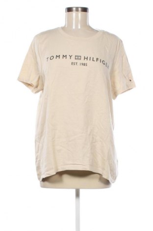 Γυναικείο t-shirt Tommy Hilfiger, Μέγεθος XXL, Χρώμα  Μπέζ, Τιμή 50,99 €