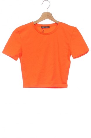 Damen T-Shirt Zara, Größe XS, Farbe Orange, Preis 4,99 €