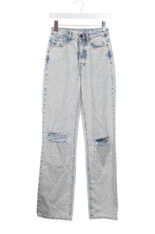 Damskie jeansy Never Denim, Rozmiar XS, Kolor Niebieski, Cena 46,99 zł