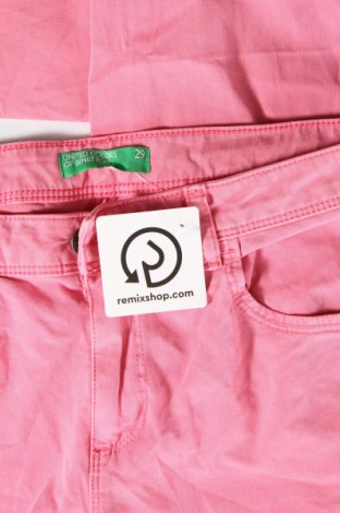 Damskie jeansy United Colors Of Benetton, Rozmiar M, Kolor Różowy, Cena 39,99 zł