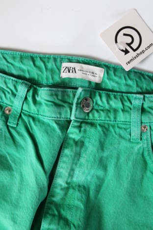 Damskie jeansy Zara, Rozmiar XL, Kolor Zielony, Cena 86,99 zł