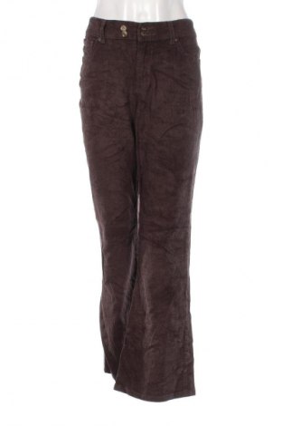 Pantaloni de velvet de femei Bandolino Blu, Mărime L, Culoare Maro, Preț 38,99 Lei