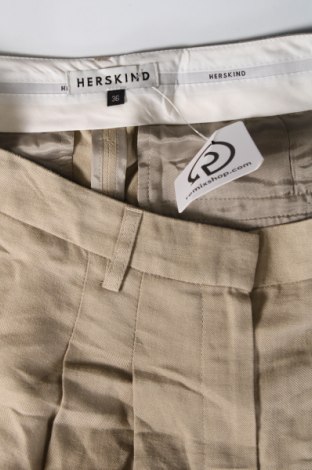 Pantaloni de femei Herskind, Mărime M, Culoare Bej, Preț 562,99 Lei