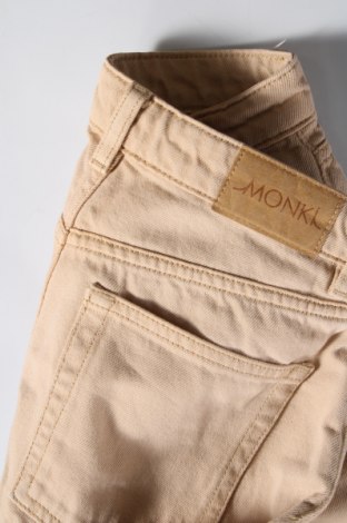 Pantaloni de femei Monki, Mărime M, Culoare Bej, Preț 89,59 Lei