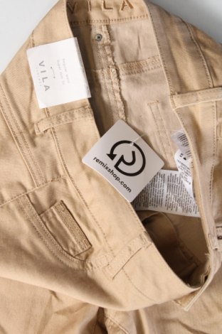 Pantaloni de femei VILA, Mărime XS, Culoare Bej, Preț 203,99 Lei