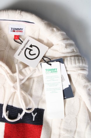 Γυναικείο πουλόβερ Tommy Jeans, Μέγεθος L, Χρώμα Λευκό, Τιμή 123,49 €