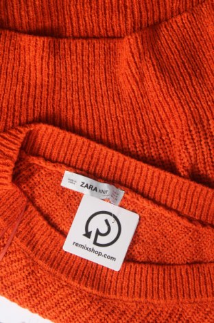 Damenpullover Zara Knitwear, Größe M, Farbe Orange, Preis 5,99 €