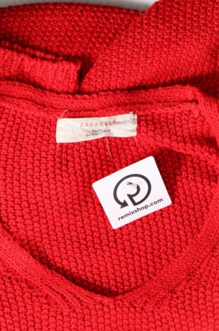 Γυναικείο πουλόβερ Zara Knitwear, Μέγεθος M, Χρώμα Κόκκινο, Τιμή 8,99 €