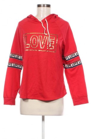 Damen Sweatshirt Love J, Größe L, Farbe Rot, Preis 10,49 €