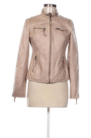 Damen Lederjacke, Größe S, Farbe Beige, Preis 22,99 €