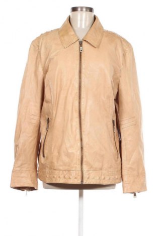 Damen Lederjacke, Größe XL, Farbe Beige, Preis 47,99 €