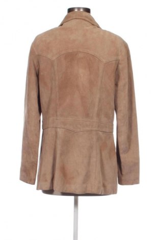 Damen Lederjacke, Größe M, Farbe Beige, Preis 34,99 €