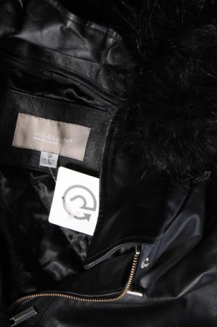 Damen Lederjacke Croft & Barrow, Größe XXL, Farbe Schwarz, Preis € 50,99