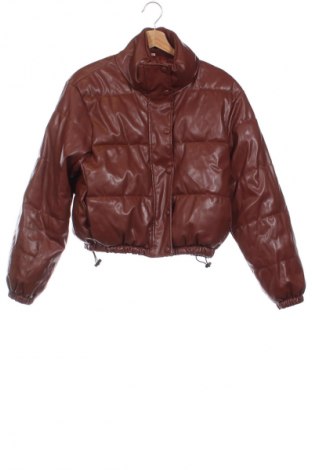 Damen Lederjacke SHEIN, Größe XS, Farbe Braun, Preis 26,87 €