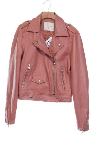 Damen Lederjacke Selected Femme, Größe XS, Farbe Aschrosa, Preis € 50,22