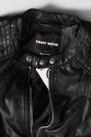 Damen Lederjacke Tally Weijl, Größe S, Farbe Schwarz, Preis 22,99 €