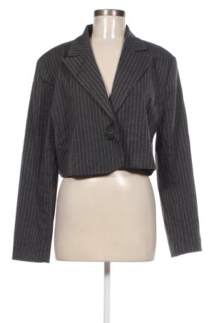 Damen Blazer Gina Tricot, Größe L, Farbe Grau, Preis € 10,49