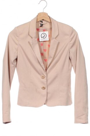 Damen Blazer H&M Divided, Größe XS, Farbe Beige, Preis 15,99 €