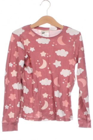 Kinder Shirt H&M, Größe 6-7y/ 122-128 cm, Farbe Aschrosa, Preis € 3,99