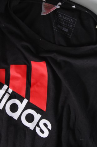 Kinder T-Shirt Adidas, Größe 15-18y/ 170-176 cm, Farbe Schwarz, Preis 8,99 €