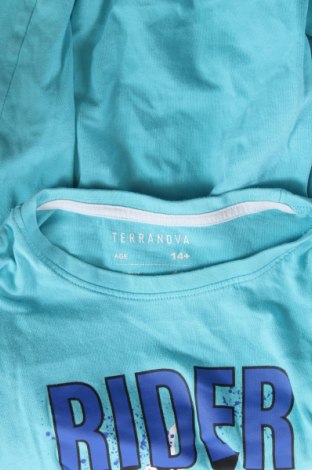 Kinder T-Shirt Terranova, Größe 13-14y/ 164-168 cm, Farbe Blau, Preis 9,72 €