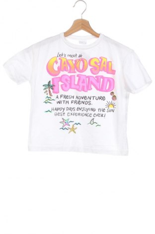 Kinder T-Shirt Zara, Größe 7-8y/ 128-134 cm, Farbe Weiß, Preis € 3,99