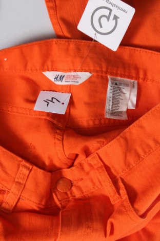 Kinderjeans H&M, Größe 14-15y/ 168-170 cm, Farbe Orange, Preis 9,99 €