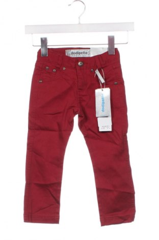 Pantaloni pentru copii Dodipetto, Mărime 2-3y/ 98-104 cm, Culoare Roșu, Preț 101,99 Lei