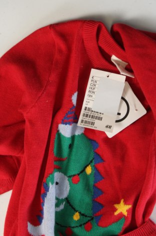 Kinderpullover H&M, Größe 6-9m/ 68-74 cm, Farbe Rot, Preis 16,52 €