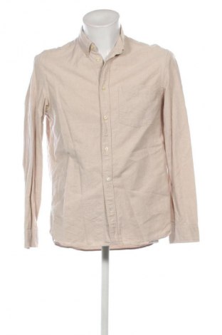 Herrenhemd H&M, Größe M, Farbe Beige, Preis 8,99 €