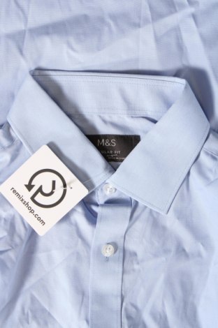 Herrenhemd Marks & Spencer, Größe M, Farbe Blau, Preis € 6,99