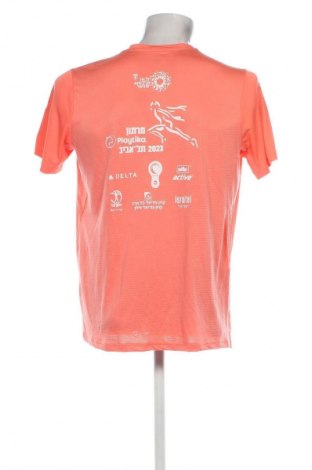 Herren T-Shirt Adidas, Größe L, Farbe Orange, Preis € 8,49