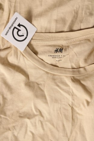 Herren T-Shirt H&M, Größe S, Farbe Beige, Preis 5,99 €