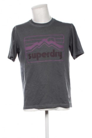 Ανδρικό t-shirt Superdry, Μέγεθος M, Χρώμα Γκρί, Τιμή 9,00 €