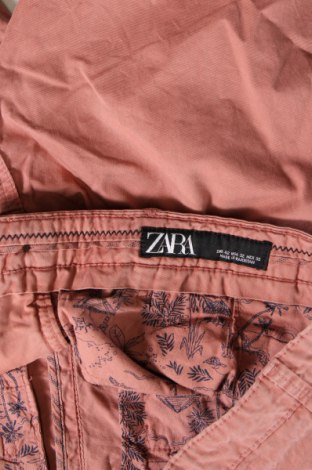 Pantaloni scurți de bărbați Zara, Mărime M, Culoare Roz, Preț 74,81 Lei