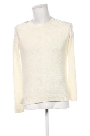 Herrenpullover, Größe M, Farbe Ecru, Preis 10,99 €