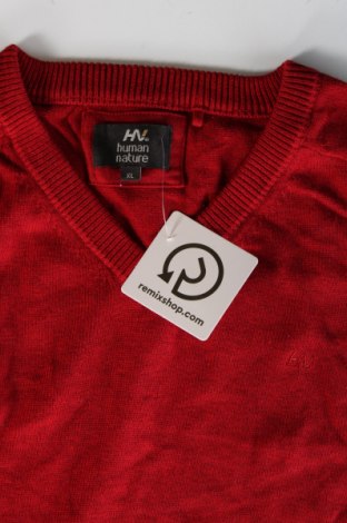 Herrenpullover Human Nature, Größe XL, Farbe Rot, Preis € 13,99