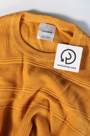 Męski sweter Pull&Bear, Rozmiar M, Kolor Żółty, Cena 56,99 zł